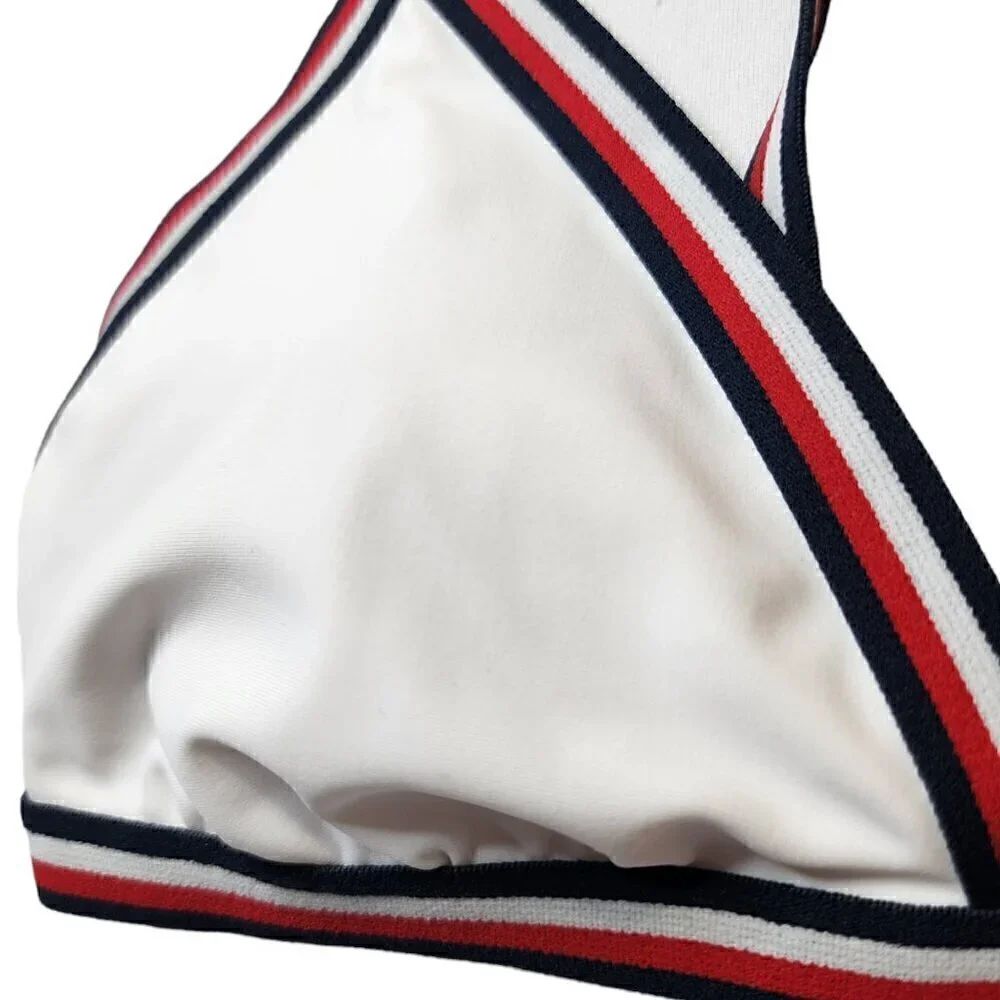 Tommy Hilfiger Women's Triangle Bikini Padded Tie Side Bottom‎ 2 Piece Set XS